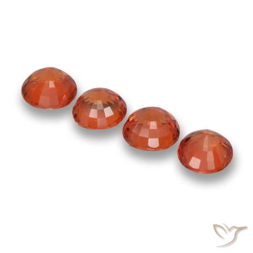 Shop natural 2.66ct Orange chaud Saphir gems, Tour, from Tanzanie at GemSelect. In stock, global shipping!