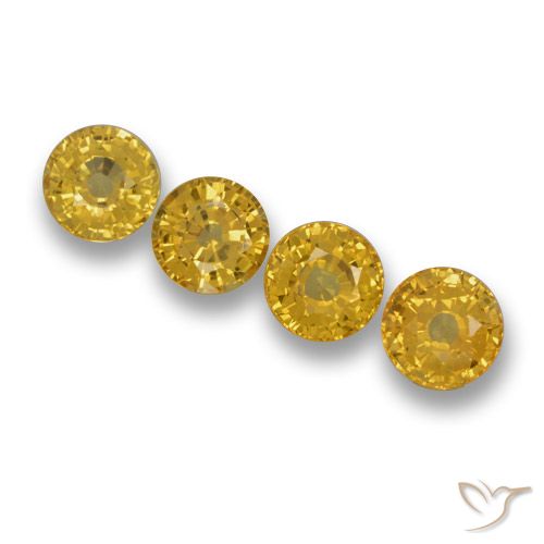 2.79ctw Naturel Jaune foncé Saphir, Tour, VVS-VS