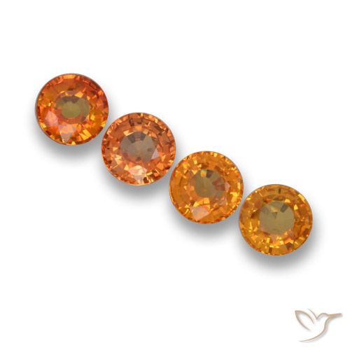 2.35ctw Naturel Orange vif Saphir, Tour, VVS-VS