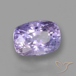 Saphir Violet léger moyen naturelle Coussin, 1.11 ct, VVS-VS