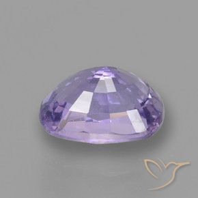 Saphir Violet léger moyen naturelle Coussin, 1.11 ct, VVS-VS