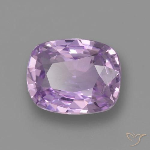 Saphir Violet moyen naturelle Coussin, 1.08 ct, VVS