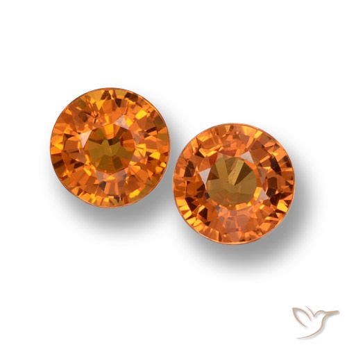 1.23ctw Naturel Orange jaunâtre Saphir, Tour, VVS-VS