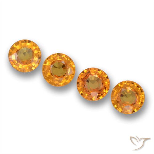 2.18ctw Naturel Abricot orange Saphir, Tour, VVS-VS