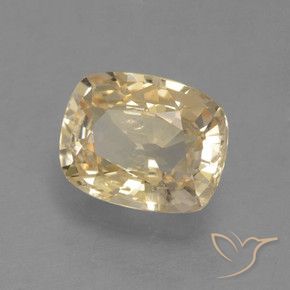 Saphir Crème naturelle Coussin, 1.09 ct, VS
