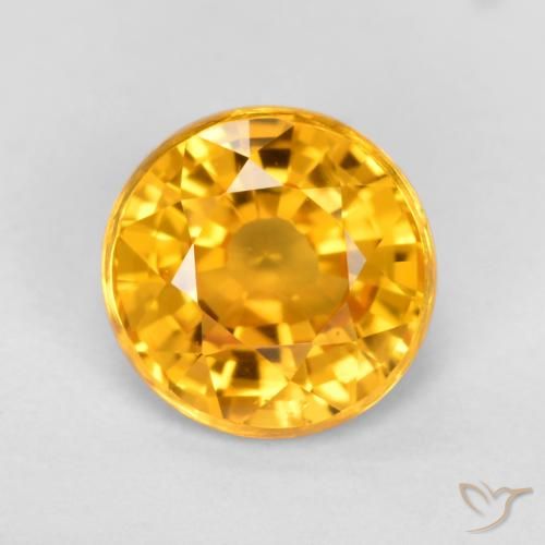 0.83ct Naturel Orange moyen Saphir, Tour, VVS-VS