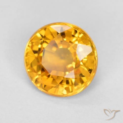 Saphir Orange moyen naturelle Tour, 0.83 ct, VVS-VS