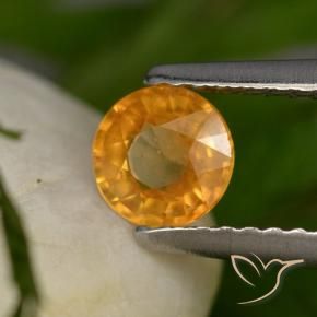 Saphir Or orange foncé naturelle Tour, 0.58 ct, VS