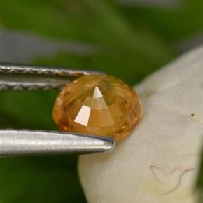 Saphir Or orange foncé naturelle Tour, 0.58 ct, VS