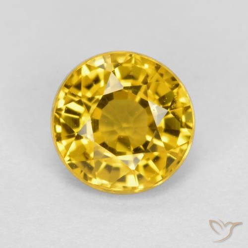 0.69ct Naturel Doré Saphir, Tour, VVS-VS