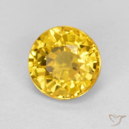 Saphir Doré naturelle Tour, 0.69 ct, VVS-VS
