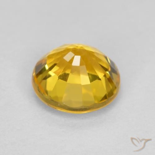 Saphir Doré naturelle Tour, 0.69 ct, VVS-VS