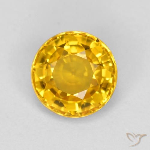 0.65ct Naturel Doré Saphir, Tour, VVS-VS, Photo A