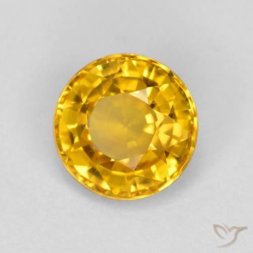 Saphir Doré naturelle Tour, 0.65 ct, VVS-VS