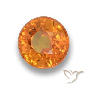 Saphir Orange vif naturelle Tour, 0.70 ct, VVS-VS