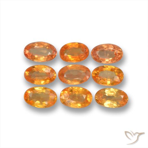 2.70ctw Naturel Orange vif Saphir, ovale, VS