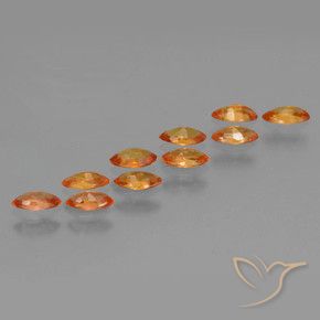 Shop natural 1.74ct Orange vif Saphir gems, Marquise, from Tanzanie at GemSelect. In stock, global shipping!