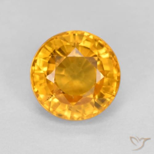 0.75ct Naturel Orange moyen Saphir, Tour, VS