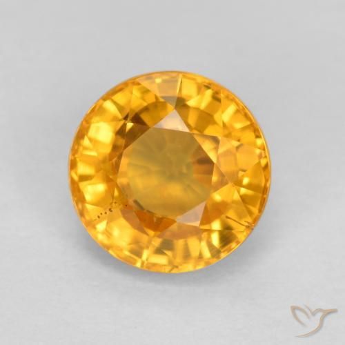 Saphir Orange moyen naturelle Tour, 0.75 ct, VS