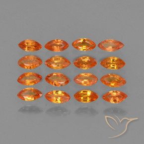 Shop natural 2.50ct Orange vif Saphir gems, Marquise, from Tanzanie at GemSelect. In stock, global shipping!