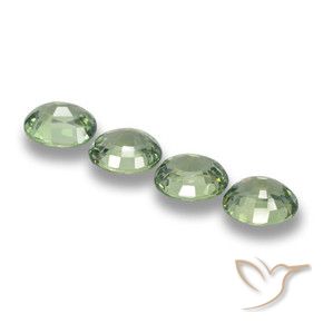 Shop natural 3.47ct Vert moyen Saphir gems, ovale, from Tanzanie at GemSelect. In stock, global shipping!