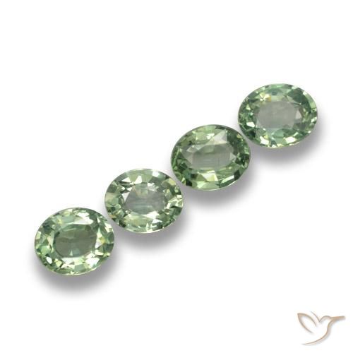 Shop natural 3.20ct Vert moyen-léger Saphir gems, ovale, from Tanzanie at GemSelect. In stock, global shipping!