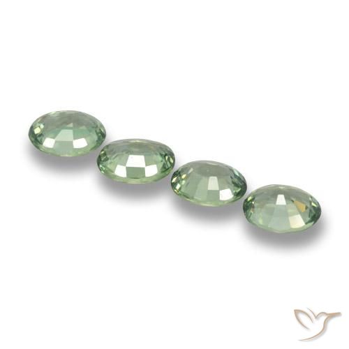 Shop natural 3.20ct Vert moyen-léger Saphir gems, ovale, from Tanzanie at GemSelect. In stock, global shipping!