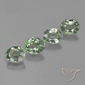 Shop natural 3.28ct Vert moyen-léger Saphir gems, ovale, from Tanzanie at GemSelect. In stock, global shipping!