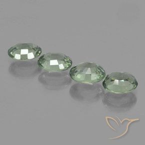 Shop natural 3.28ct Vert moyen-léger Saphir gems, ovale, from Tanzanie at GemSelect. In stock, global shipping!