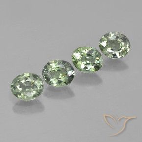 Shop natural 2.92ct Vert forêt léger Saphir gems, ovale, from Tanzanie at GemSelect. In stock, global shipping!