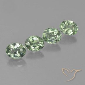 Shop natural 3.03ct Vert moyen-léger Saphir gems, ovale, from Tanzanie at GemSelect. In stock, global shipping!