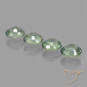 Shop natural 3.03ct Vert moyen-léger Saphir gems, ovale, from Tanzanie at GemSelect. In stock, global shipping!