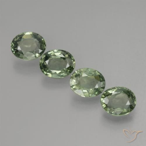 2.80ctw Naturel Vert clair Saphir, ovale, VVS-VS
