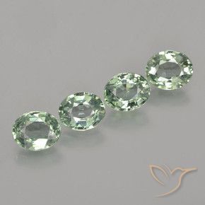 Shop natural 3.08ct Vert mousseux Saphir gems, ovale, from Tanzanie at GemSelect. In stock, global shipping!