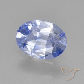 Saphir Bleu pastel naturelle Coupe ovale, 0.86 ct, VS