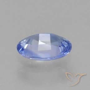 Saphir Bleu pastel naturelle Coupe ovale, 0.86 ct, VS