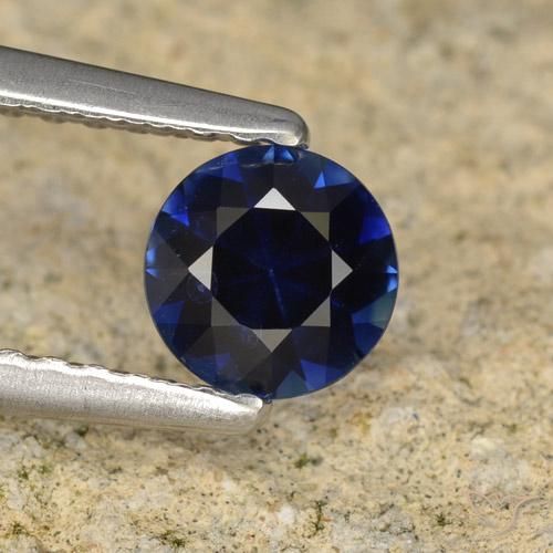 0.57ct Naturel Bleu crépuscule Saphir, Tour, VVS-VS