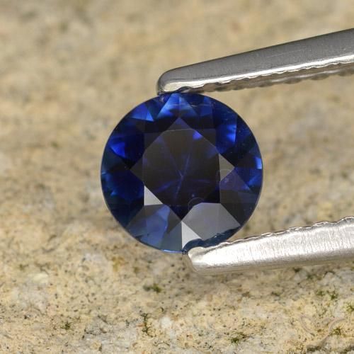 Saphir Bleu crépuscule naturelle Tour, 0.57 ct, VVS-VS