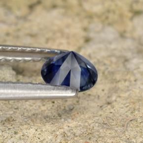 Saphir Bleu foncé naturelle Tour, 0.53 ct, VVS-VS