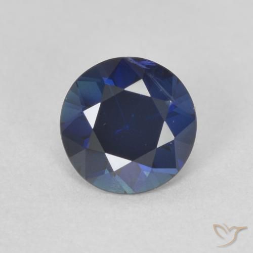 0.51ct Naturel Bleu crépuscule Saphir, Tour, VVS-VS