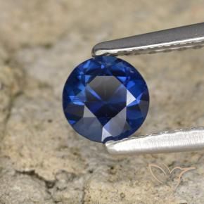 Saphir Bleu foncé naturelle Tour, 0.58 ct, VVS-VS