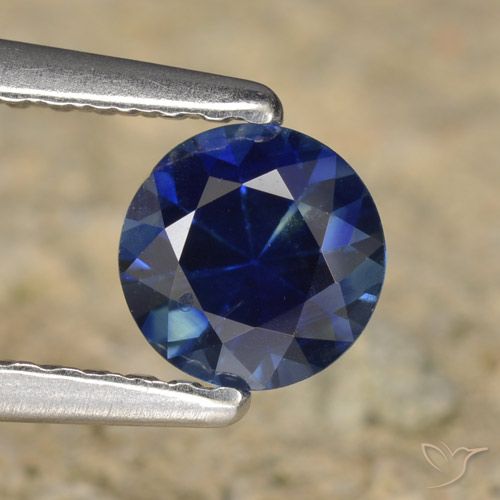 0.60ct Naturel Bleu crépuscule Saphir, Tour, VVS-VS