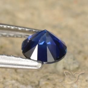 Saphir Bleu crépuscule naturelle Tour, 0.60 ct, VVS-VS