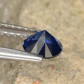 Saphir Bleu crépuscule naturelle Tour, 0.57 ct, VVS-VS