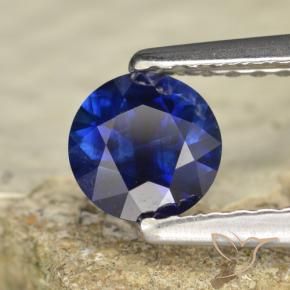 Saphir Bleu foncé naturelle Tour, 0.60 ct, VVS-VS