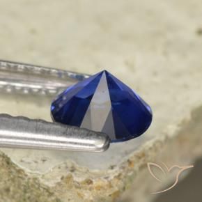 Saphir Bleu crépuscule naturelle Tour, 0.57 ct, VVS-VS