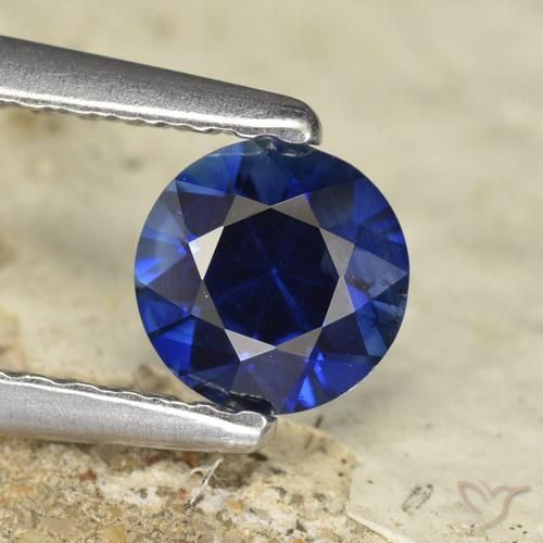0.56ct Naturel Bleu crépuscule Saphir, Tour, VVS-VS