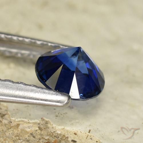 Saphir Bleu crépuscule naturelle Tour, 0.56 ct, VVS-VS