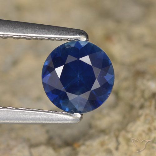 0.67ct Naturel Bleu marine Saphir, Tour, VVS-VS