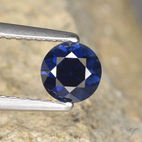 0.64ct Naturel Bleu marine Saphir, Tour, VVS